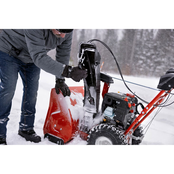 Troy-Bilt&reg; Storm&trade; 2425 Snow Blower Clearing Driveway